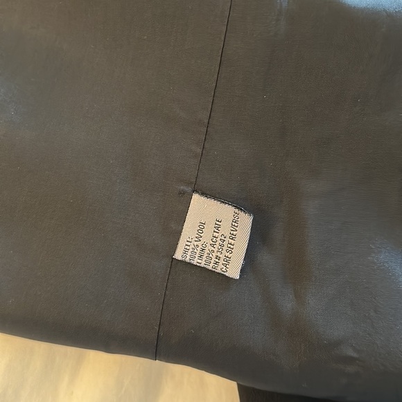 Halston vintage wool black blazer size 10 - Picture 5 of 6